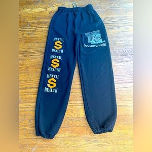 Mood swings sweat pants joggers streetwear graphic logo font text trackpants y2k